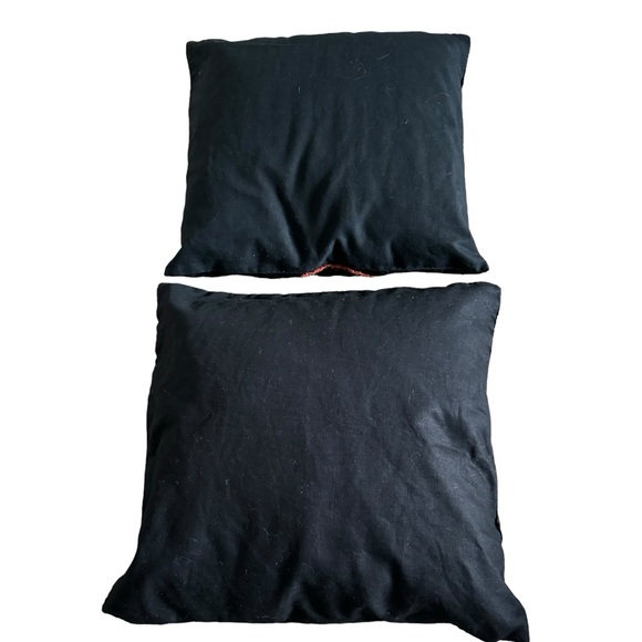 Flamingo Floral 17" Throw Pillows Velvet Chenille Retro Tropical Palm Tree - Picture 3 of 3